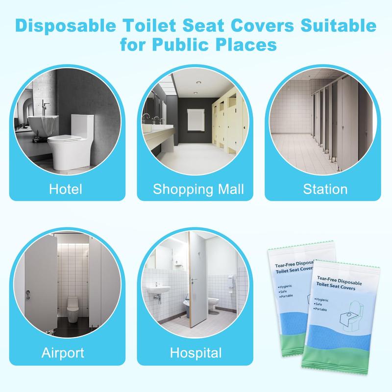 10 Pack Tear-Free Toilet Seat Cover