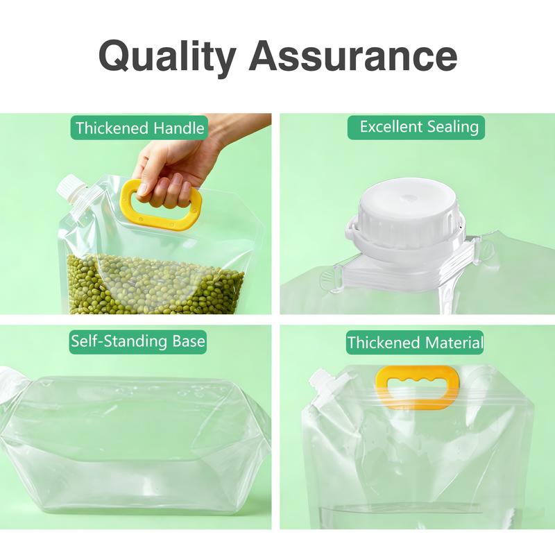 PourStore™ Stand-Up Food Storage Bags Reusable • Leak-Proof • Easy-Pour