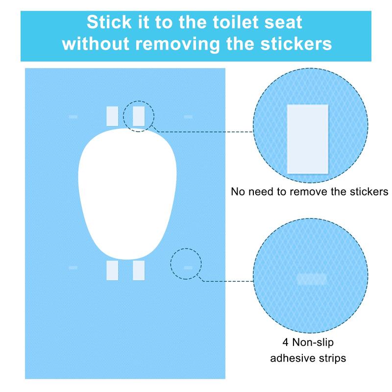 10 Pack Tear-Free Toilet Seat Cover