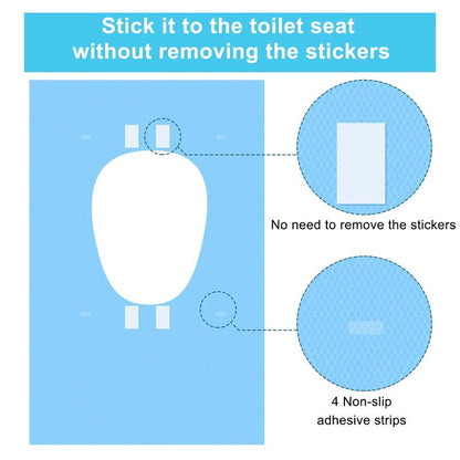 10 Pack Tear-Free Toilet Seat Cover