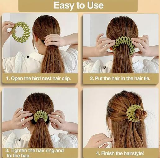 7-Piece Bohemian Style Bird Nest Hair Clip