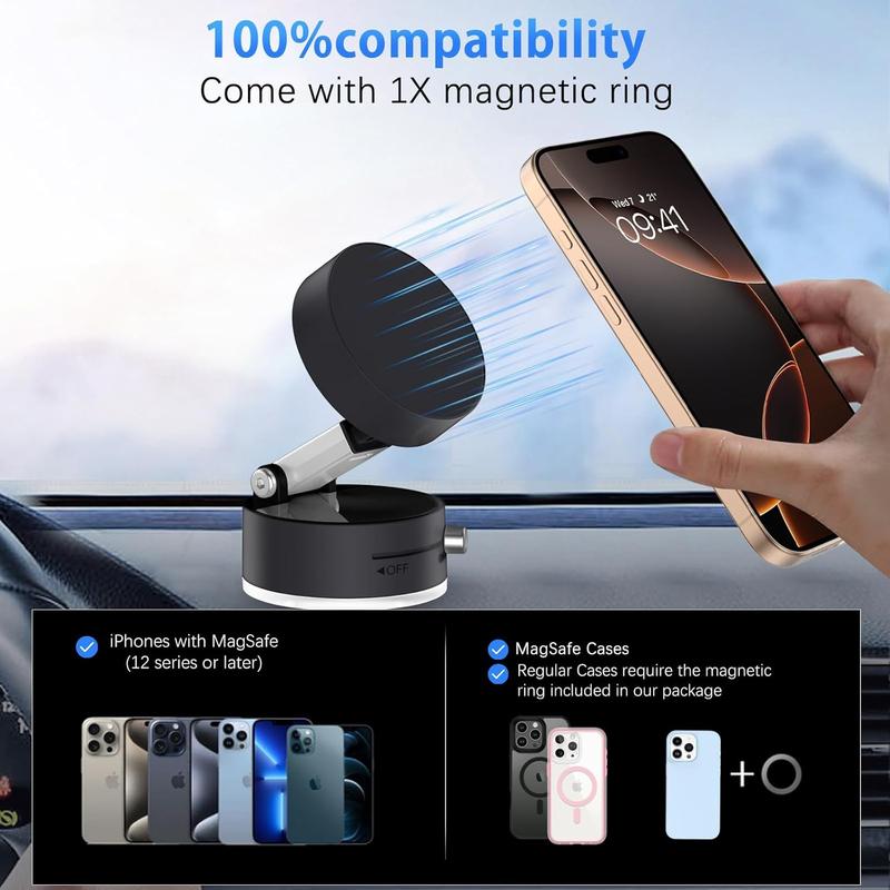 Vacuum Magnetic Suction Phone Holder