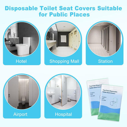 10 Pack Tear-Free Toilet Seat Cover
