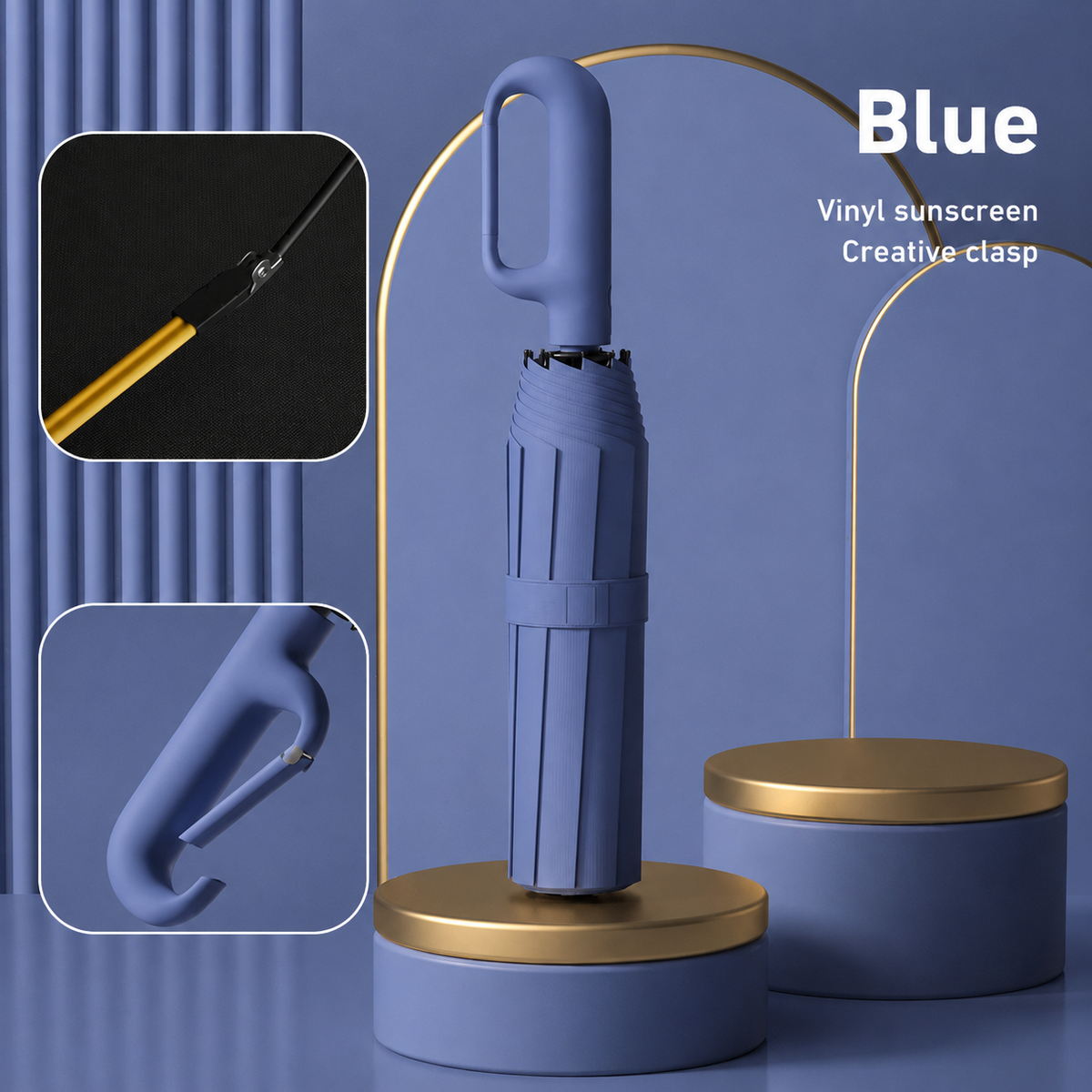 Hanul™ Korean Automatic Umbrella Auto Open • Rotating Loop Handle • Windproof