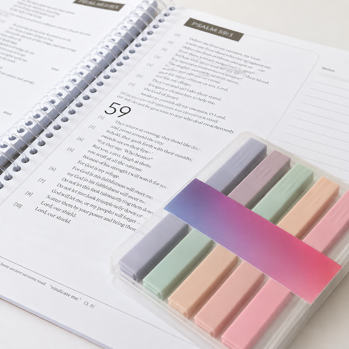 Bible Study Highlighter Pack – 6 Pastel Colors