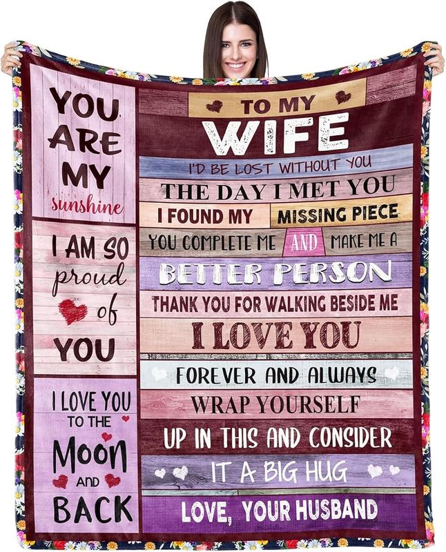 To My Wife – Love Letter Blanket ⭐