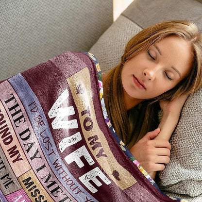 To My Wife – Love Letter Blanket ⭐