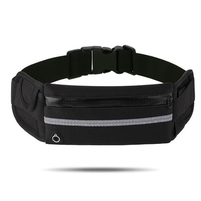 StridePack™ Running Belt - Portable Running Belt with Water Bottle Holder, Waterproof Phone Pocket & Reflective Safety Strip