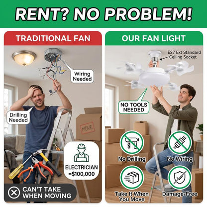 BreezeBulb™ Ceiling Fan Light