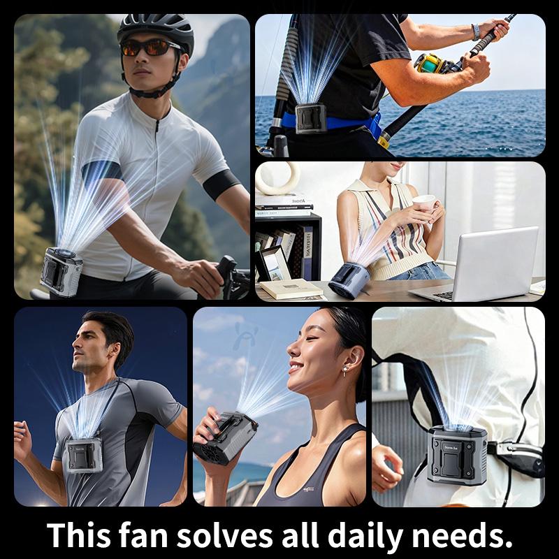 199-Speed Wearable Waist Clip Cooling Fan