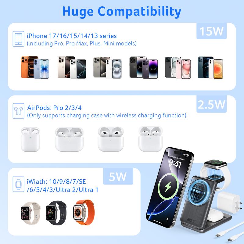 3-in-1 Wireless Charging Station