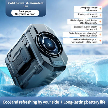 199-Speed Wearable Waist Clip Cooling Fan