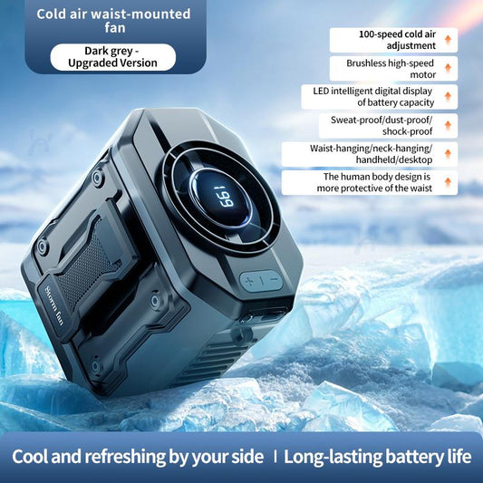 199-Speed Wearable Waist Clip Cooling Fan