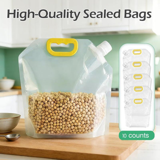 PourStore™ Stand-Up Food Storage Bags  Reusable • Leak-Proof • Easy-Pour