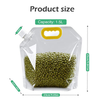 PourStore™ Stand-Up Food Storage Bags  Reusable • Leak-Proof • Easy-Pour