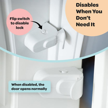 HugLock™ Door Guardian – No-Drill Child Safety Door Lock for Interior Doors, Adjustable Toddler Proof Door Latch, Tool-Free Installation