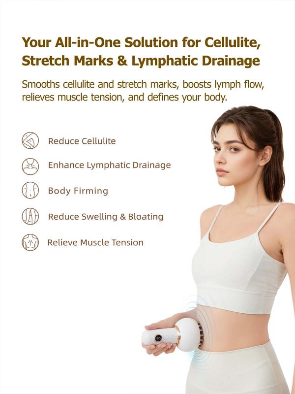 Heated Lymphatic Drainage Body Massager for Legs, Belly & Anti-Swelling