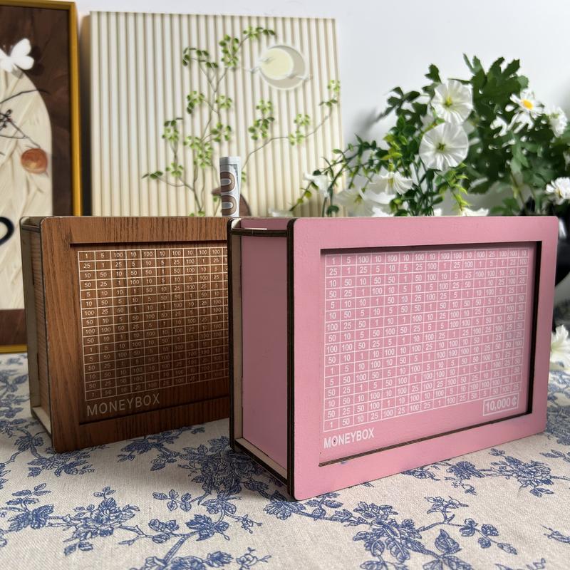 MONEYBOX Save up to $10,000. Eco-friendly box made of wood