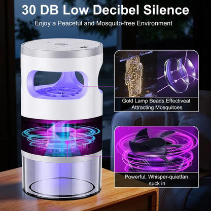 BugVac™ Indoor Trap - Chemical-Free • Whisper Quiet • USB Rechargeable