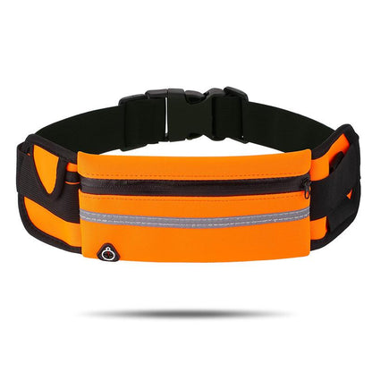 StridePack™ Running Belt - Portable Running Belt with Water Bottle Holder, Waterproof Phone Pocket & Reflective Safety Strip