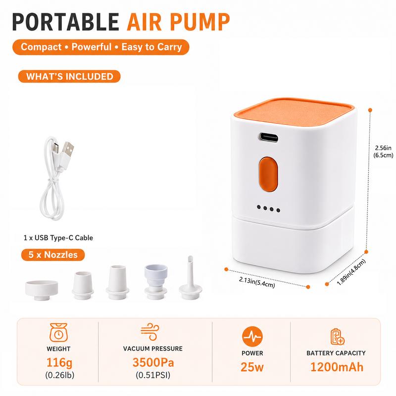 AirPocket™ Mini Air Pump  Fast Inflate • Compact • USB-C Rechargeable