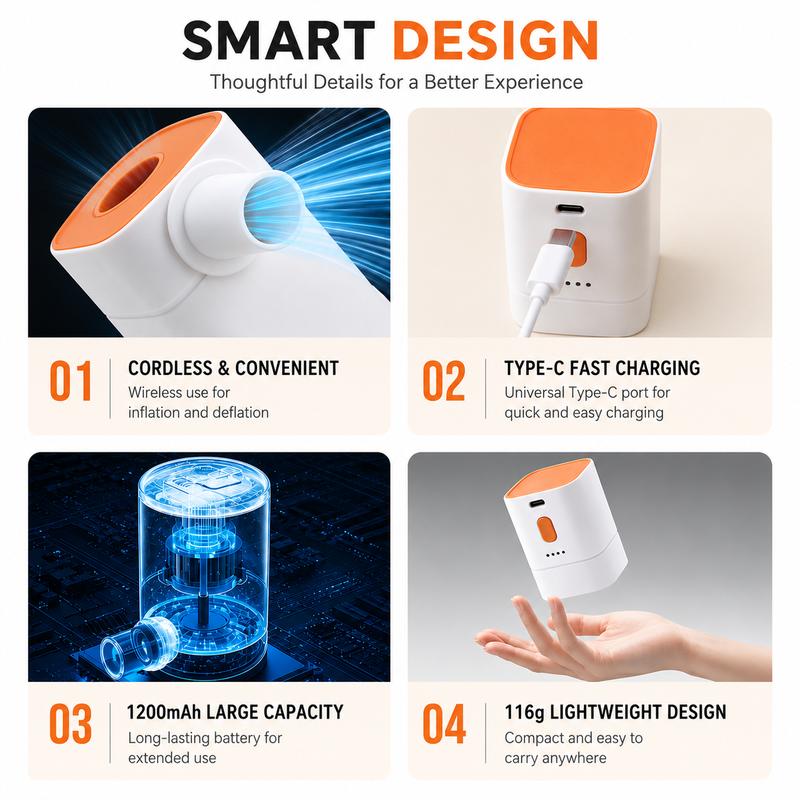 AirPocket™ Mini Air Pump  Fast Inflate • Compact • USB-C Rechargeable
