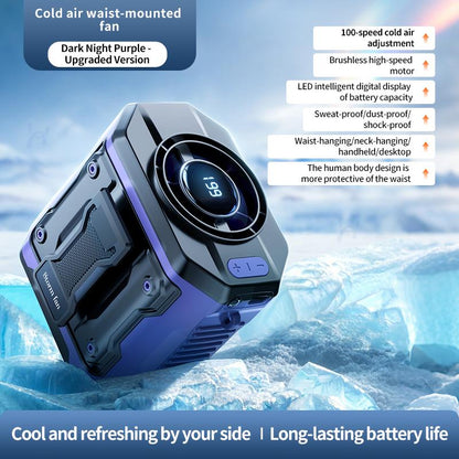 199-Speed Wearable Waist Clip Cooling Fan