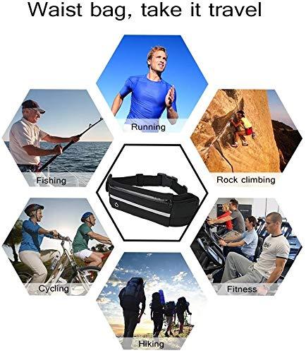 StridePack™ Running Belt - Portable Running Belt with Water Bottle Holder, Waterproof Phone Pocket & Reflective Safety Strip