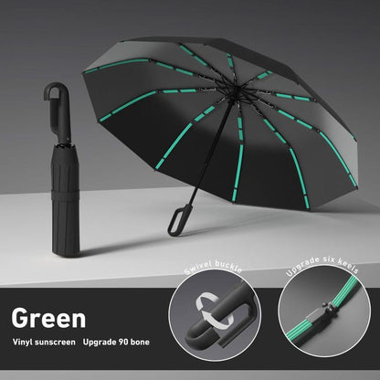 Hanul™ Korean Automatic Umbrella Auto Open • Rotating Loop Handle • Windproof
