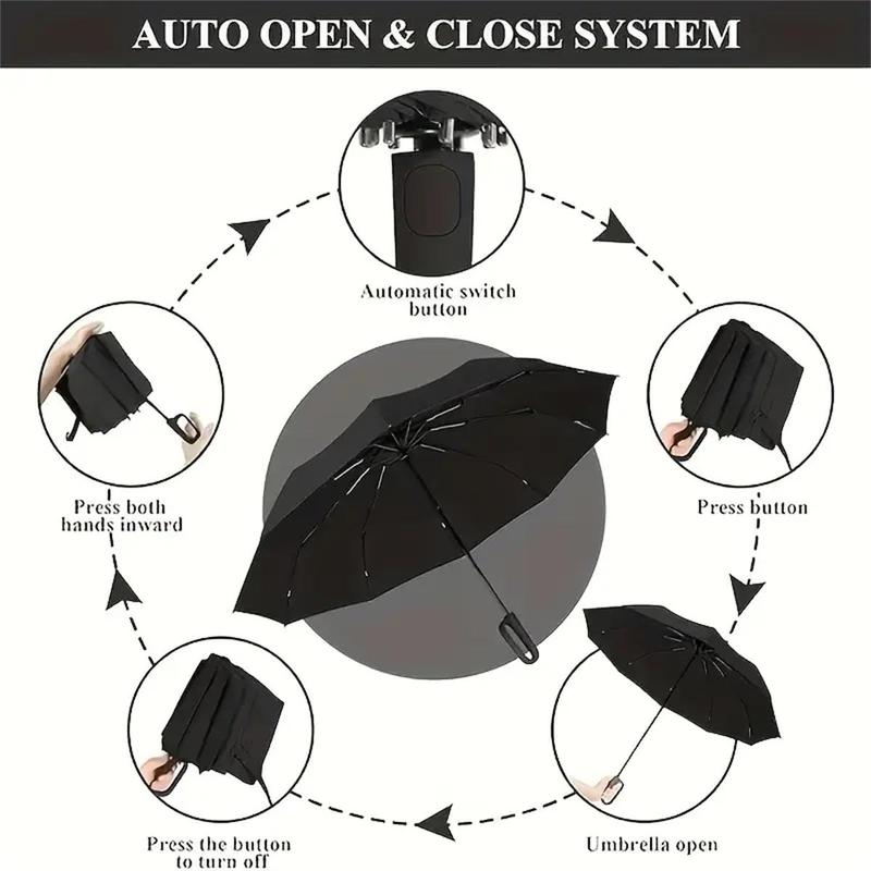 Hanul™ Korean Automatic Umbrella Auto Open • Rotating Loop Handle • Windproof