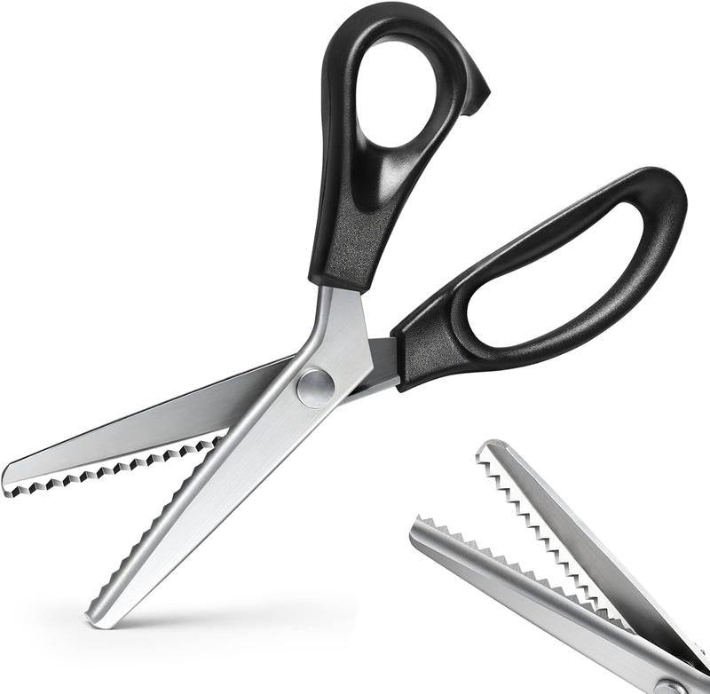 ZigCut™ Fabric Scissors  Serrated Edge • Clean Cuts • Perfect for Sewing & Crafts